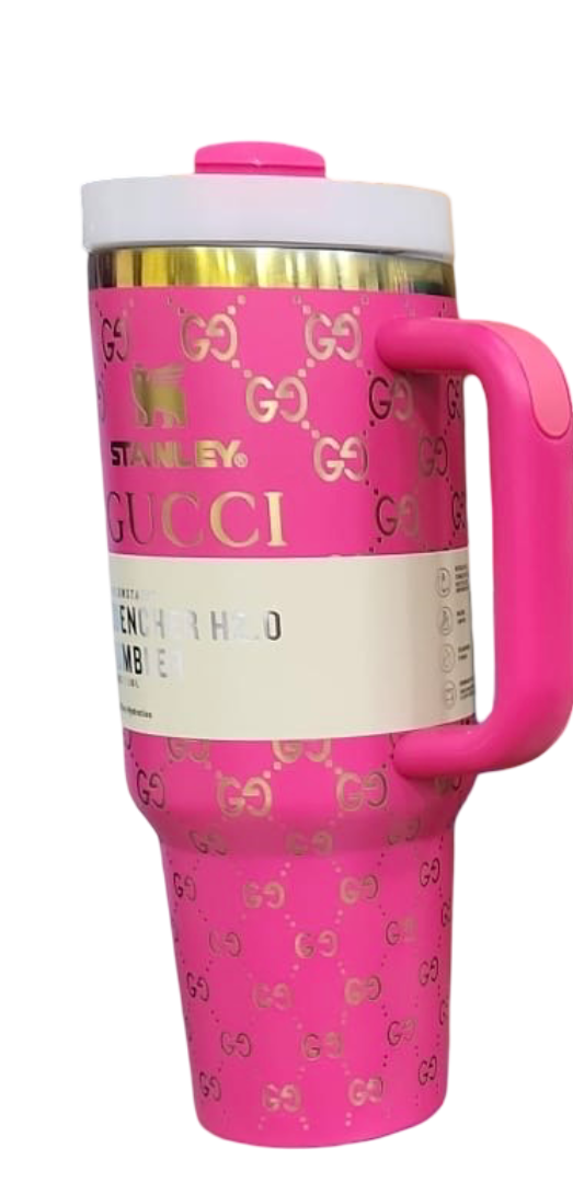 Premium 40oz GUCCI Printed Stanley Tumbler – 1200ml