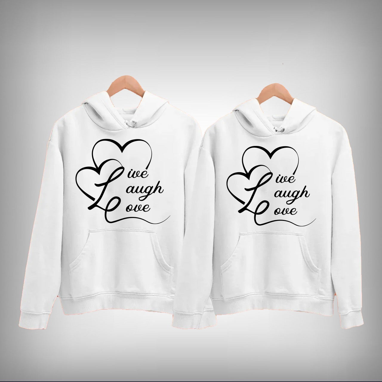 Vector Art 04 Couple Hoodie
