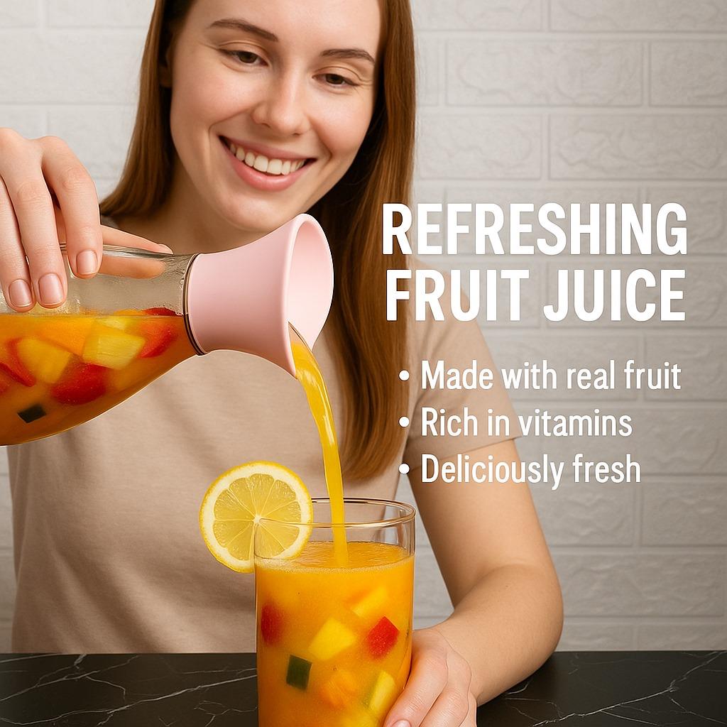 Snail Acrylic Juice Bottle 1.4L – Durable Taiwan-Made BPA-Free Water & Juice Container with Leak-Proof Lid