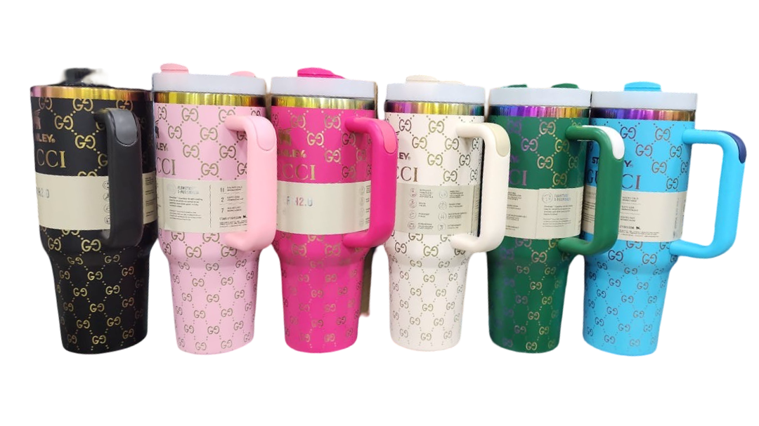 Premium 40oz GUCCI Printed Stanley Tumbler – 1200ml