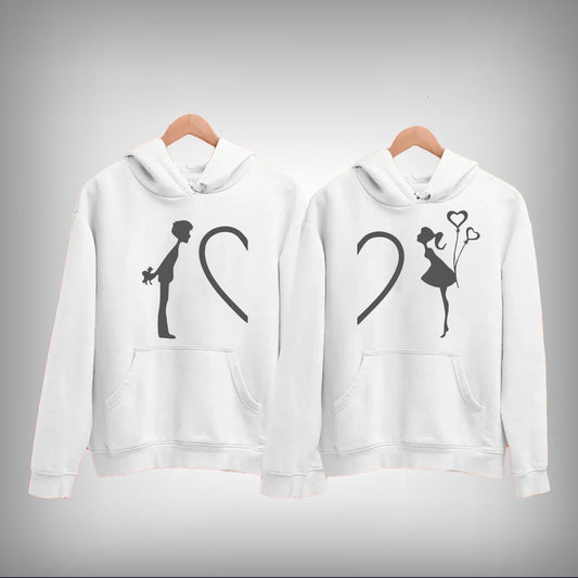 Vector Art 01 Couple Hoodie