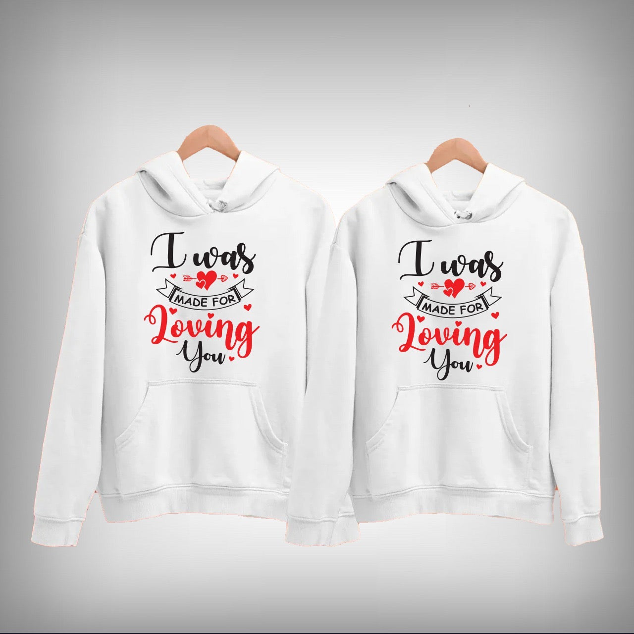 Vector Art 03 Couple Hoodie