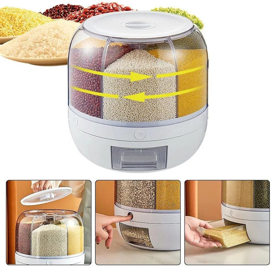7L Rice & Grain Dispenser – Airtight Storage Container