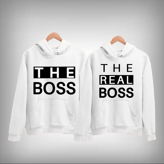 The Boss and The Real Boss Couple Hoodie