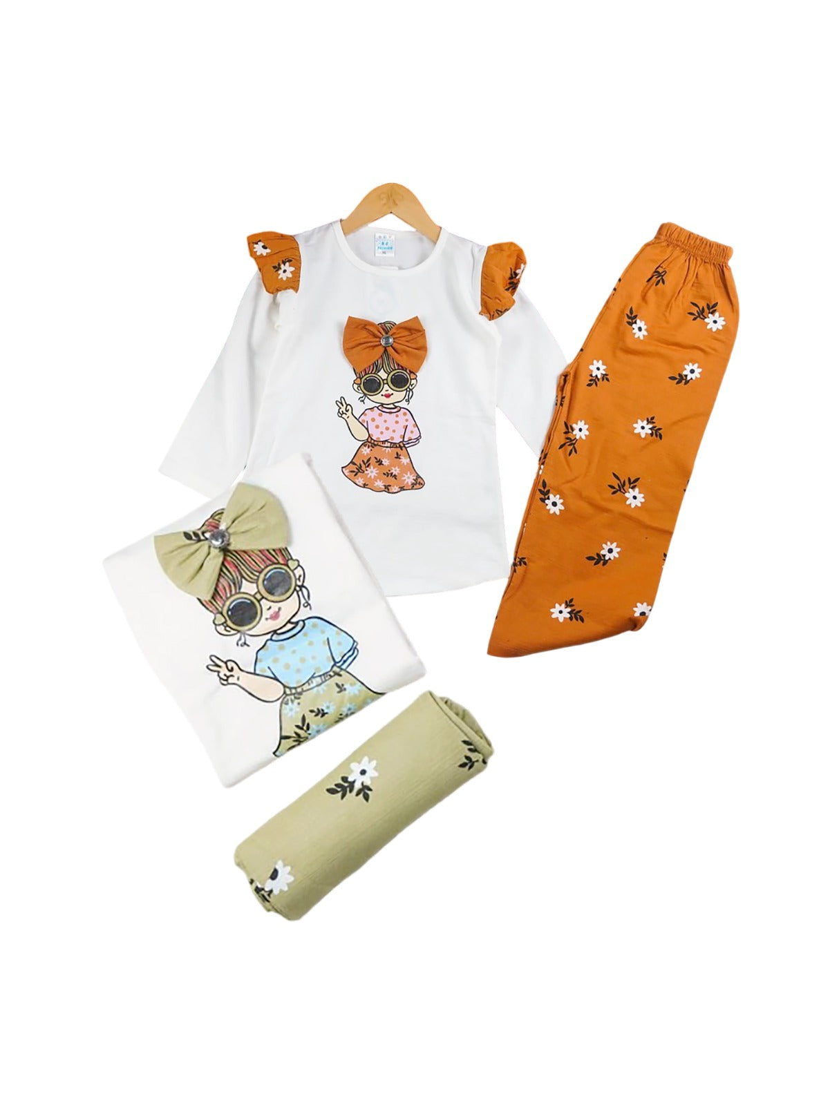 Hello Gorgeous Baby Girl Jersey & Trouser Set