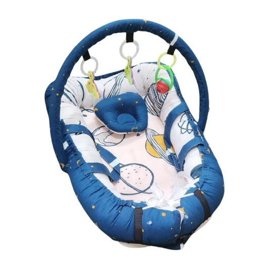 Baby Snuggle Bed with Hanging Toys – Newborn Sleep Support (0–12 Months)