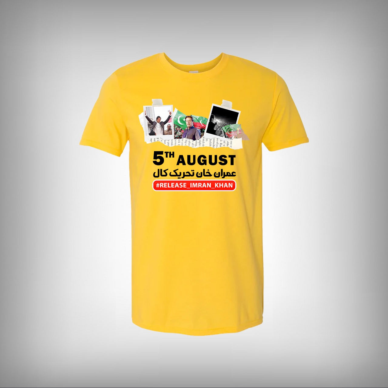 Imran Khan Protest Call Half Sleeves T-shirt