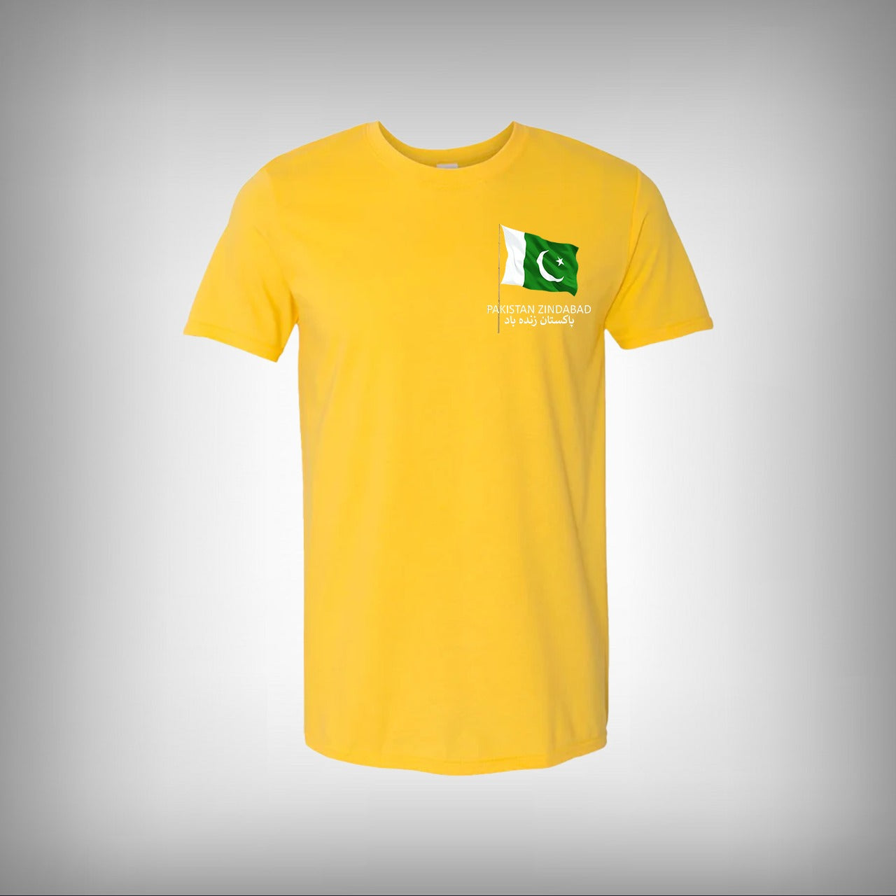 Pakistan Zindabad Flag Half Sleeves T-shirt