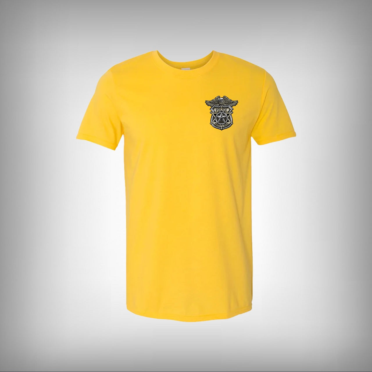 US Police Badge Half Sleeves T-shirt