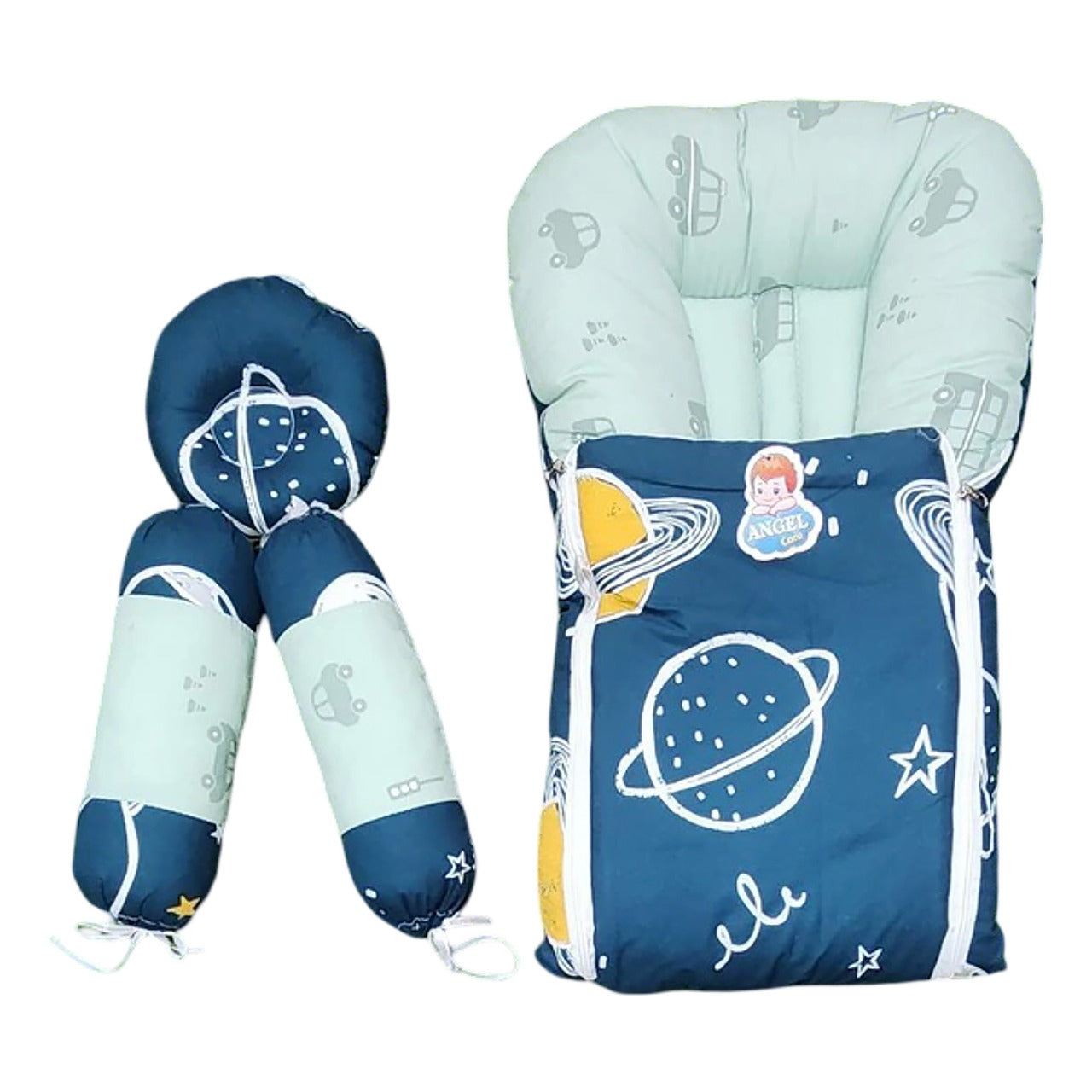 Baby & Baba 4-Piece Sleeping Bed Set with Carry Nest