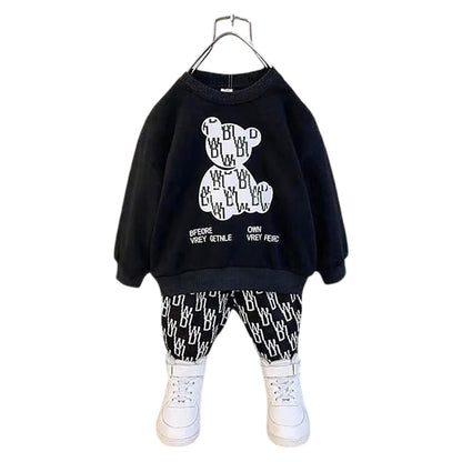 Cozy & Stylish for Baba & Baby Printed Winter Track Suit