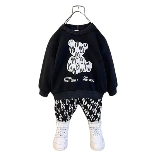 Cozy & Stylish for Baba & Baby Printed Winter Track Suit