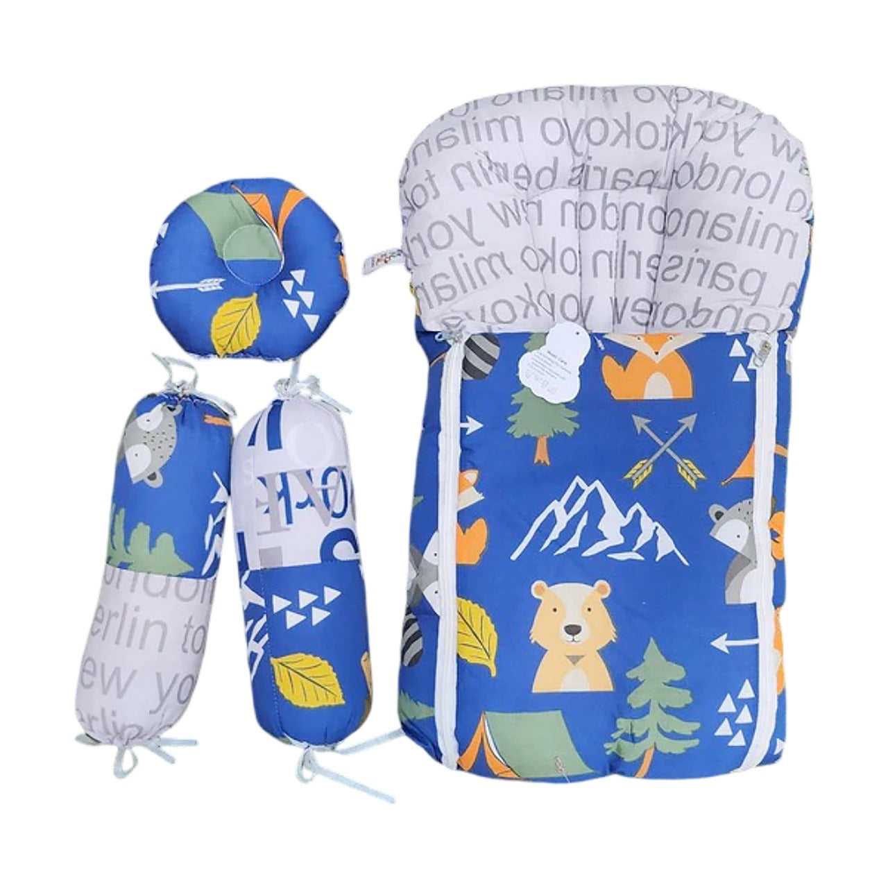 Baby & Baba 4-Piece Sleeping Bed Set with Carry Nest