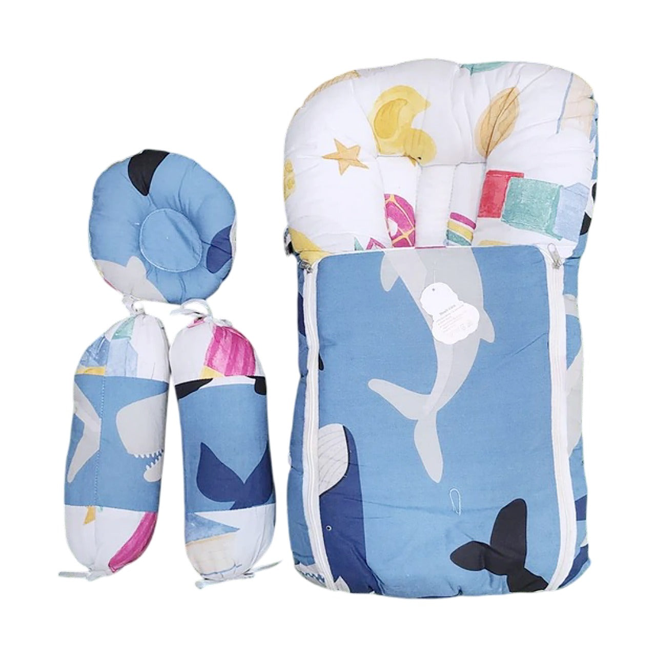 Baby & Baba 4-Piece Sleeping Bed Set with Carry Nest
