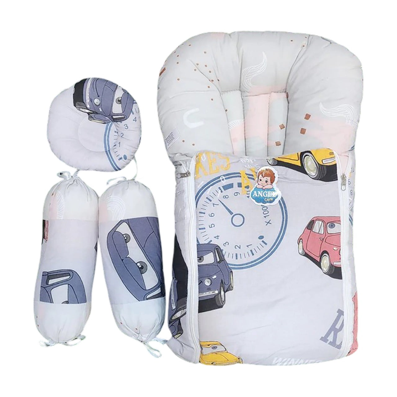 Baby & Baba 4-Piece Sleeping Bed Set with Carry Nest