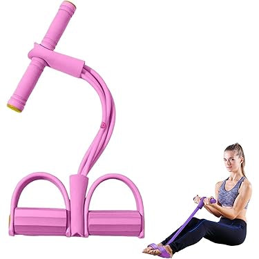 Home Gym Bands with 4 Elastic Tubes – Full Body Resistance Workout Set for Strength, Fitness & Rehab