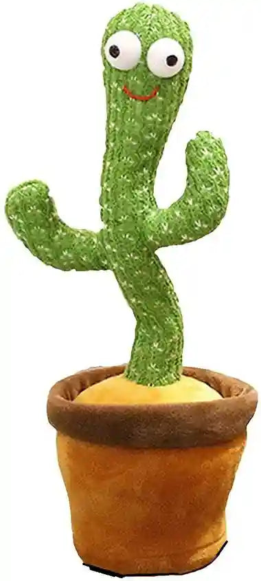 Rechargeable Dancing & Talking Cactus with Muffler & Cap