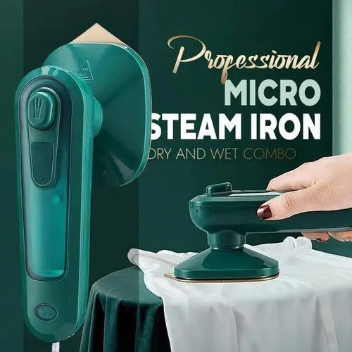 Portable Mini Iron for Clothes – 180° Rotating Travel Iron