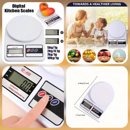 Digital Kitchen Weighing Scale 10Kg – Precise & Portable
