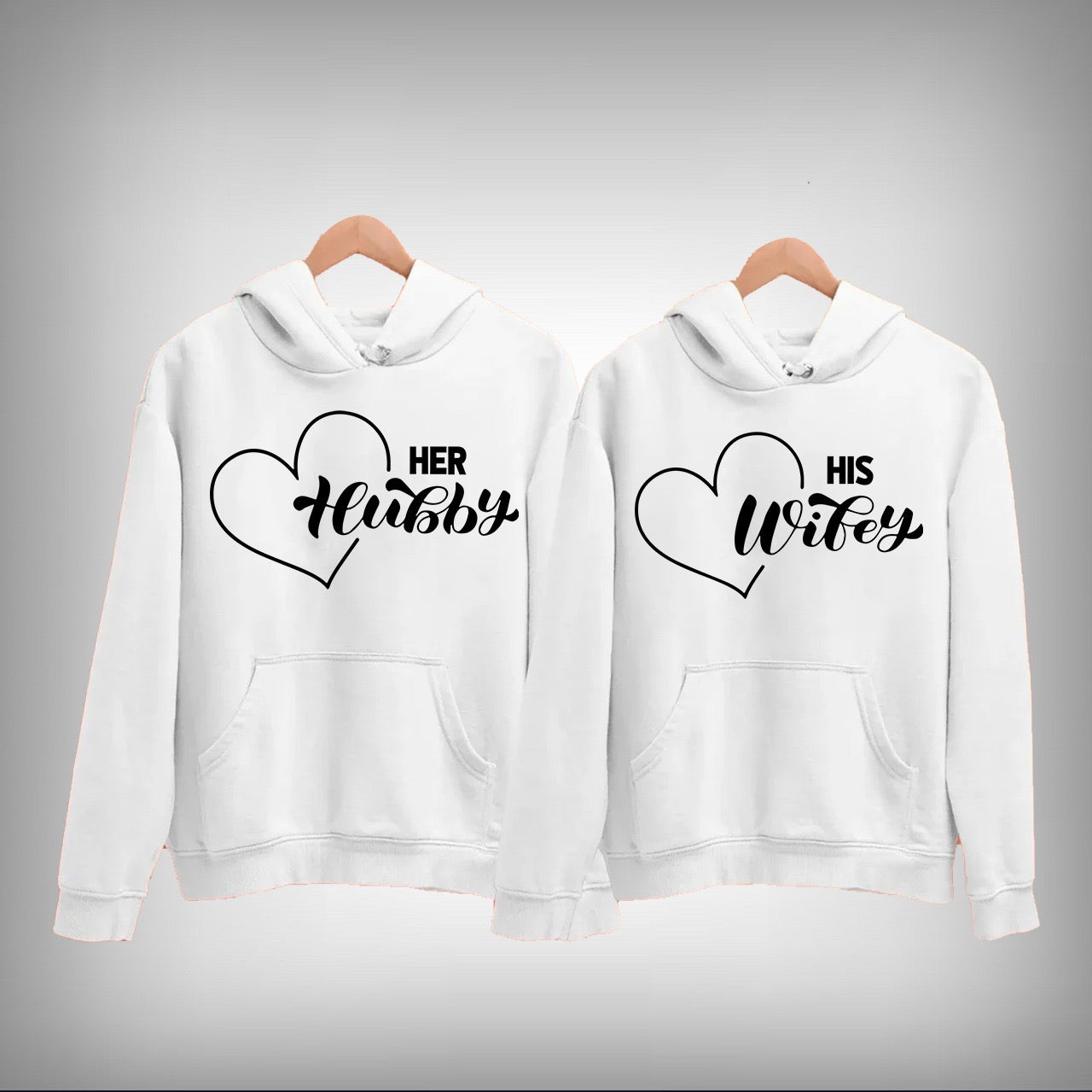 Her Hubby His Wifey Couple Hoodie