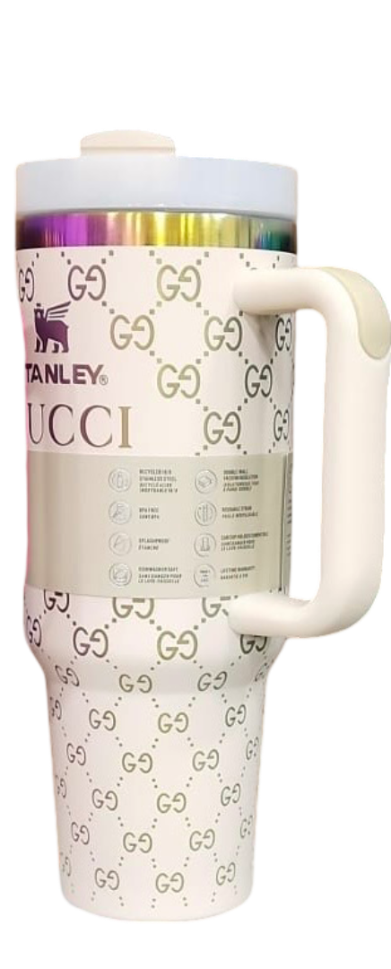 Premium 40oz GUCCI Printed Stanley Tumbler – 1200ml