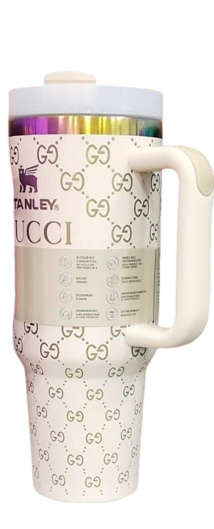 Premium 40oz GUCCI Printed Stanley Tumbler – 1200ml