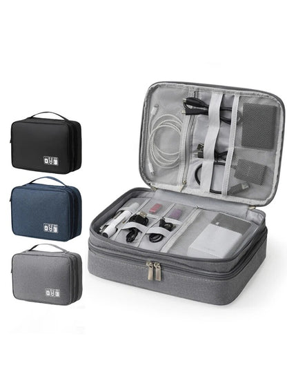 Portable Electronics Organizer Case – Travel Tech Pouch