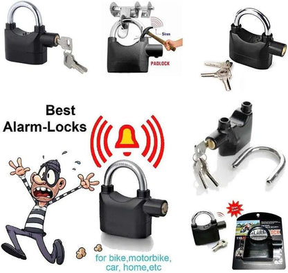 Anti-Theft Alarm Lock – Motion Sensor, Steel, Loud Siren
