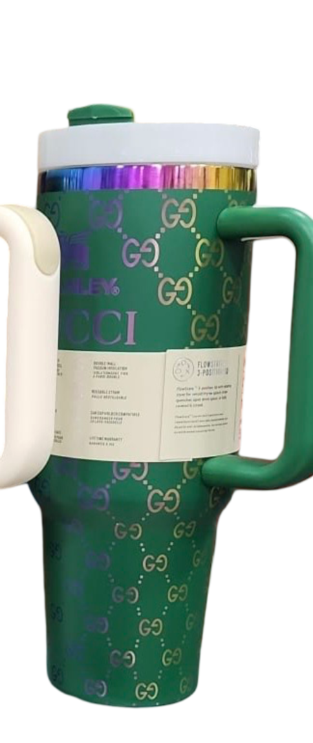 Premium 40oz GUCCI Printed Stanley Tumbler – 1200ml