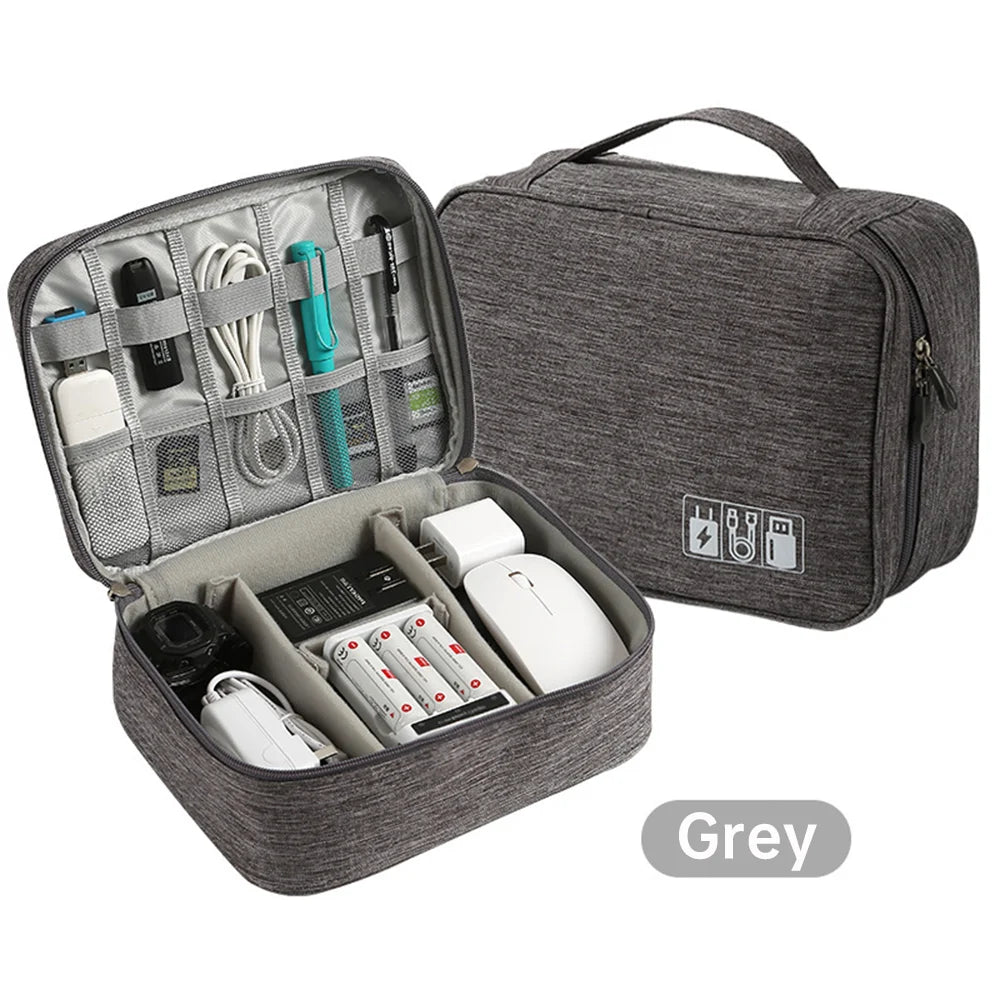 Portable Electronics Organizer Case – Travel Tech Pouch