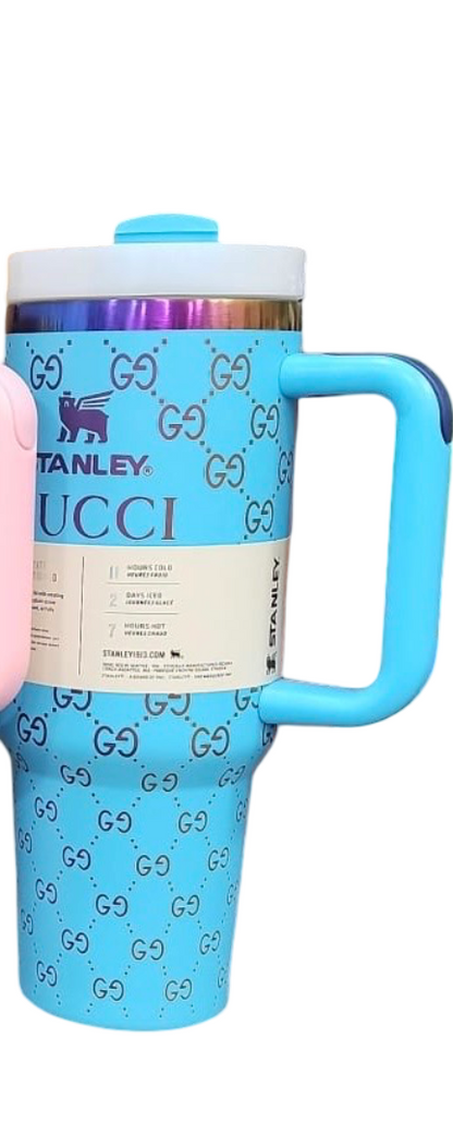 Premium 40oz GUCCI Printed Stanley Tumbler – 1200ml