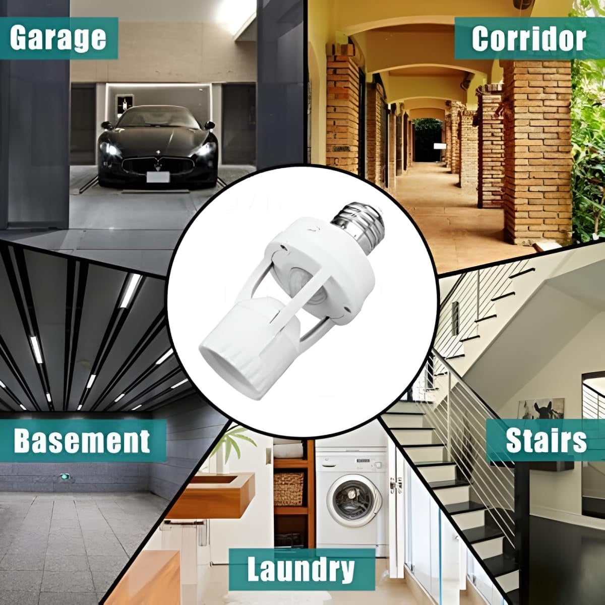 Motion Sensor Light Bulb Holder E27