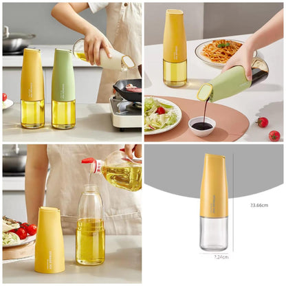 500ml Oil Storage Bottle with Box Packing – Refillable Cooking Oil Container in Random Colours