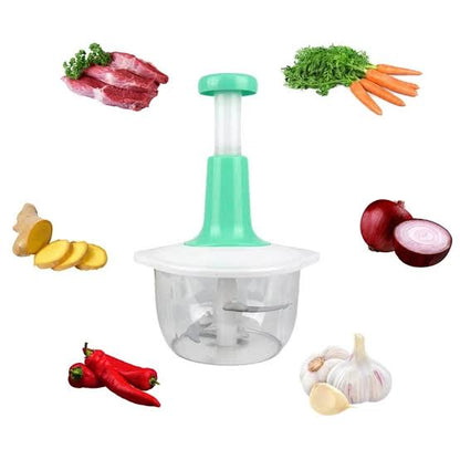 Manual Hand Push Chopper 1.5L – Easy & Quick Food Prep