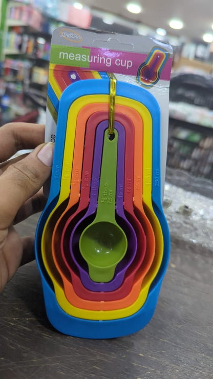 6-Piece Measuring Cup & Spoon Set – Colorful & Stackable