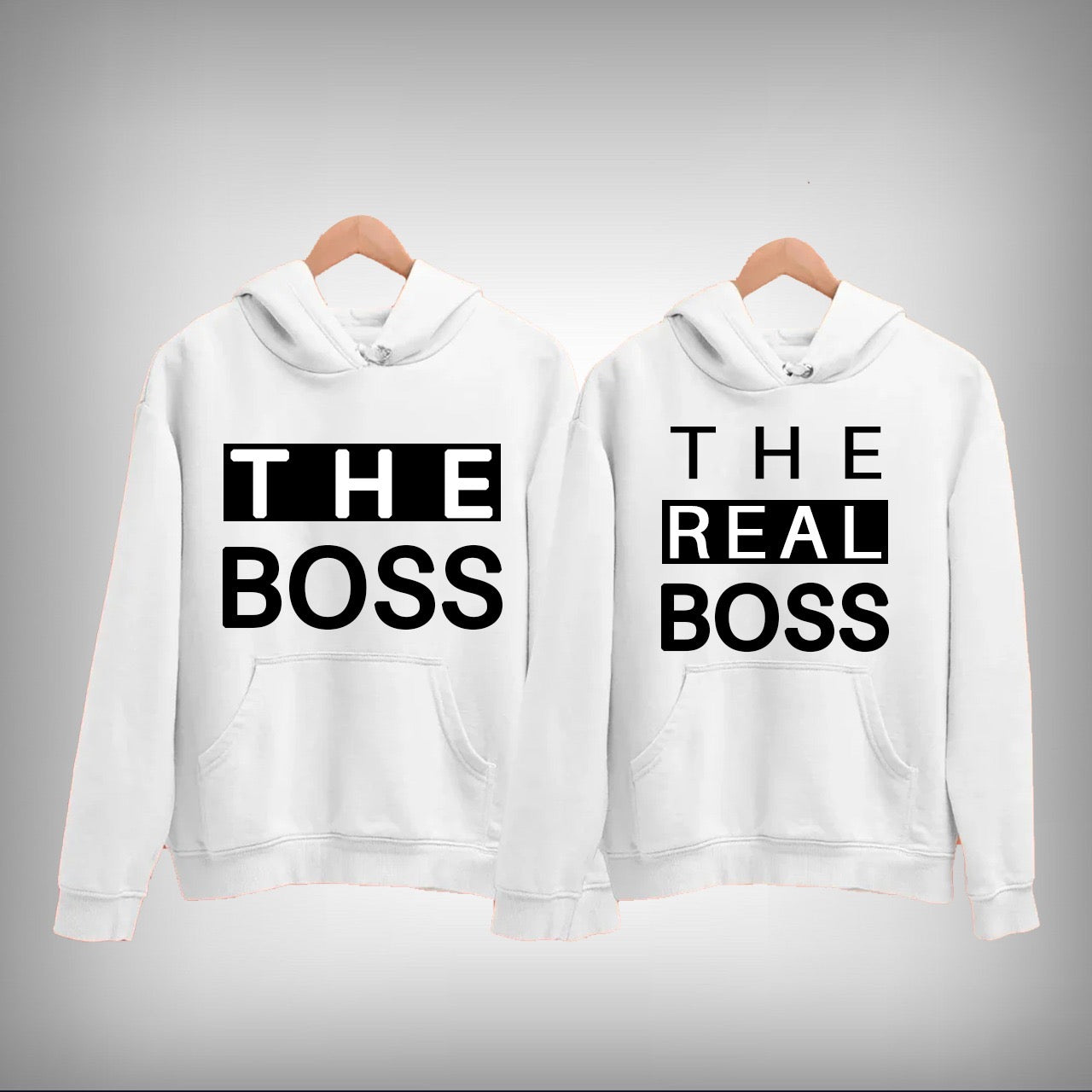 The Boss and The Real Boss Couple Hoodie