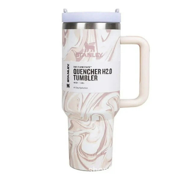 Marble Stanley Tumbler – Durable, Leak-Proof & Stylish