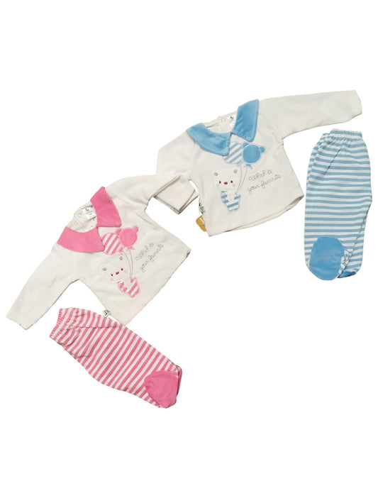 Infant Girls Interlock 2 Piece Set