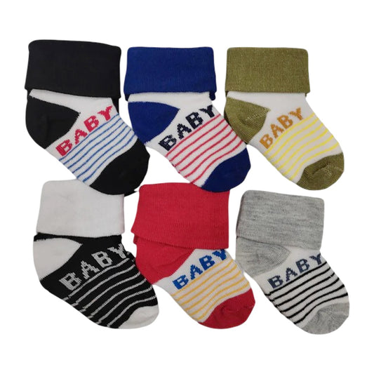 Baby and Baba Socks – Multicolor 3-Pair Set