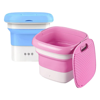 Portable Folding Washing Machine – Compact, Semi-Automatic, Perfect for Apartments, Travel & Dorms