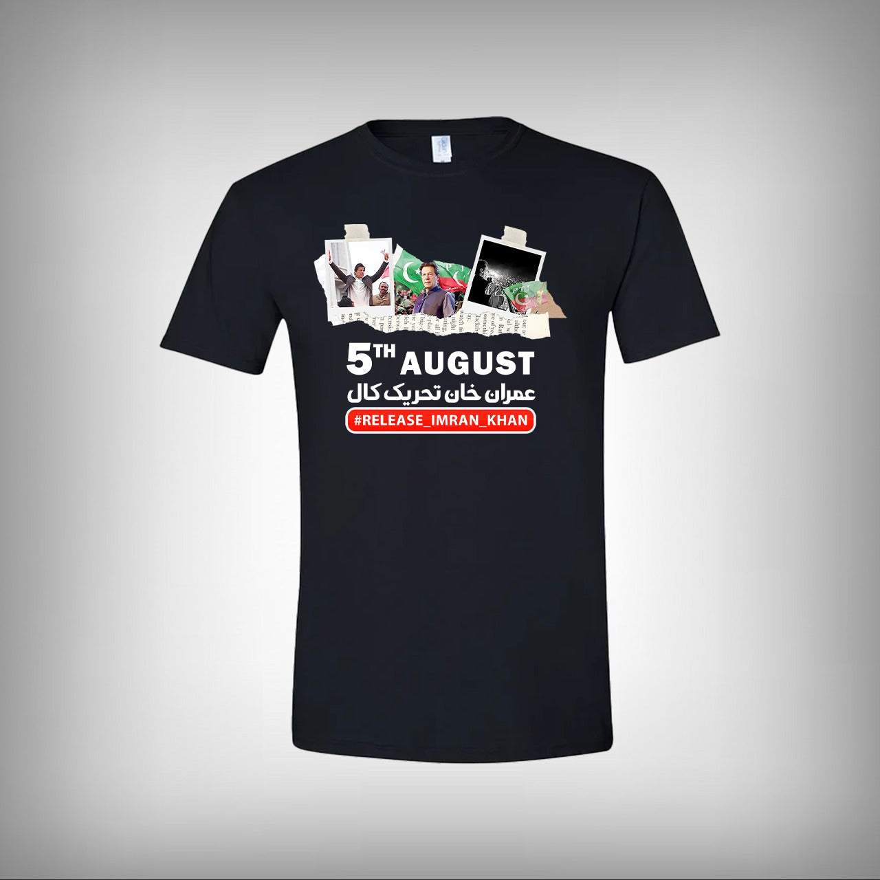 Imran Khan Protest Call Half Sleeves T-shirt