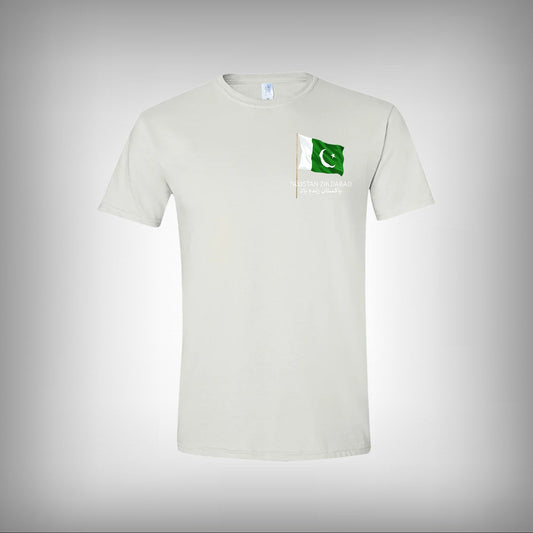 Pakistan Zindabad Flag Half Sleeves T-shirt