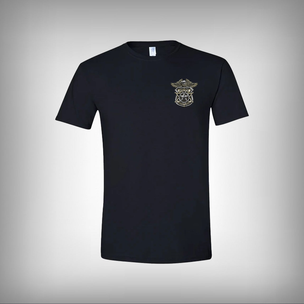 US Police Badge Half Sleeves T-shirt
