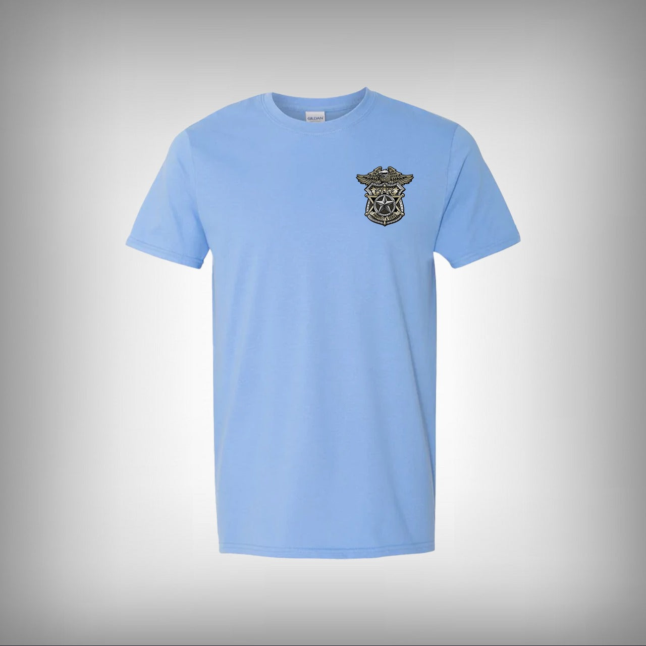 US Police Badge Half Sleeves T-shirt