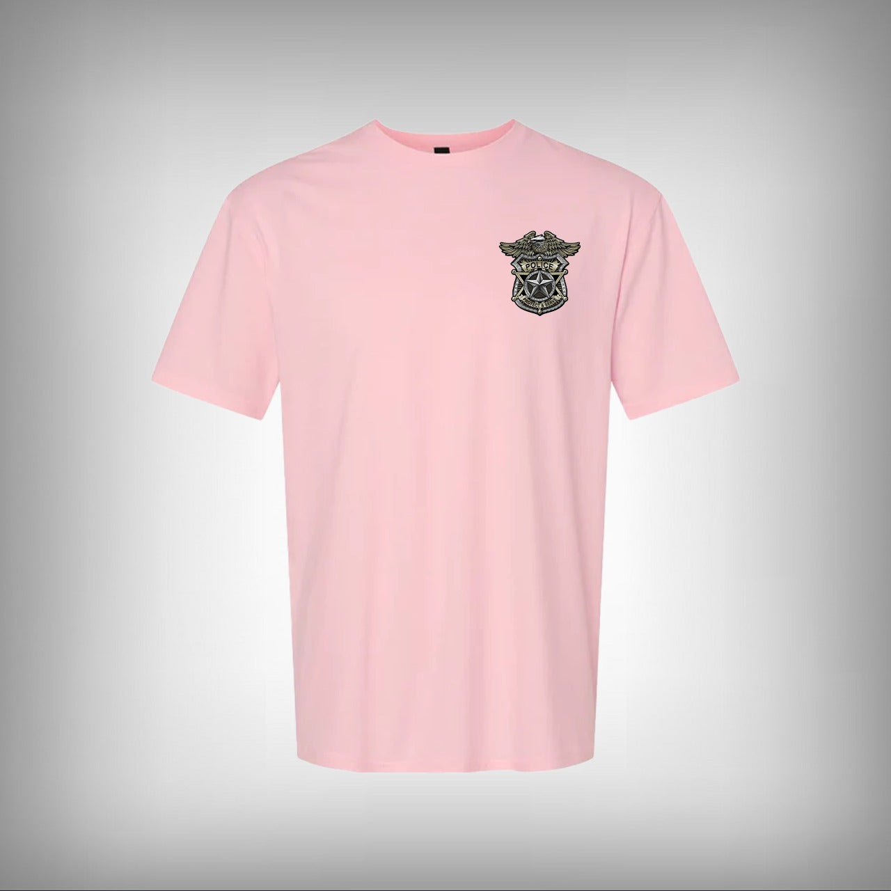 US Police Badge Half Sleeves T-shirt