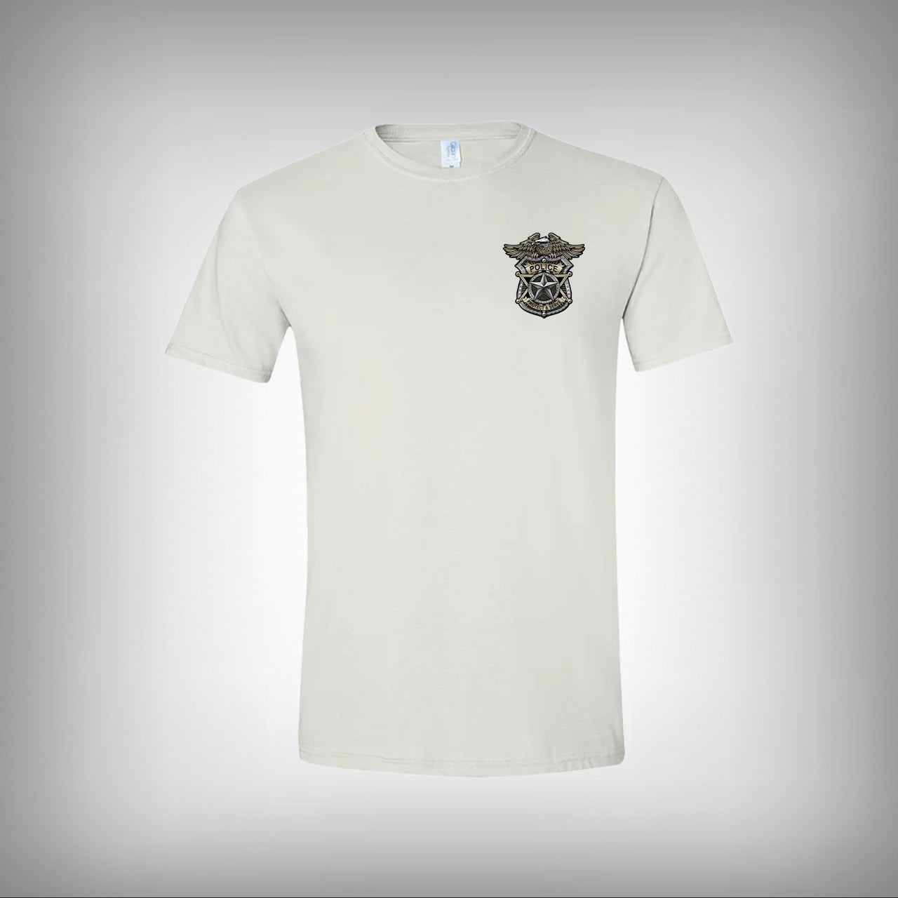 US Police Badge Half Sleeves T-shirt