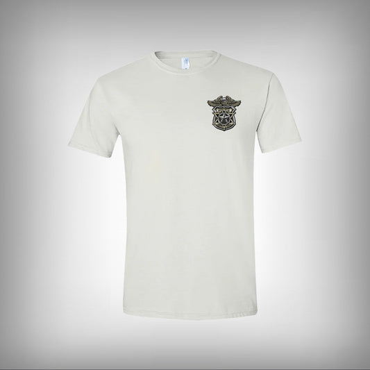 US Police Badge Half Sleeves T-shirt