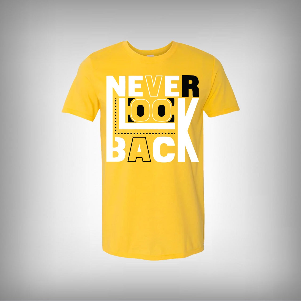 Never Look Back Half Sleeves T-shirt