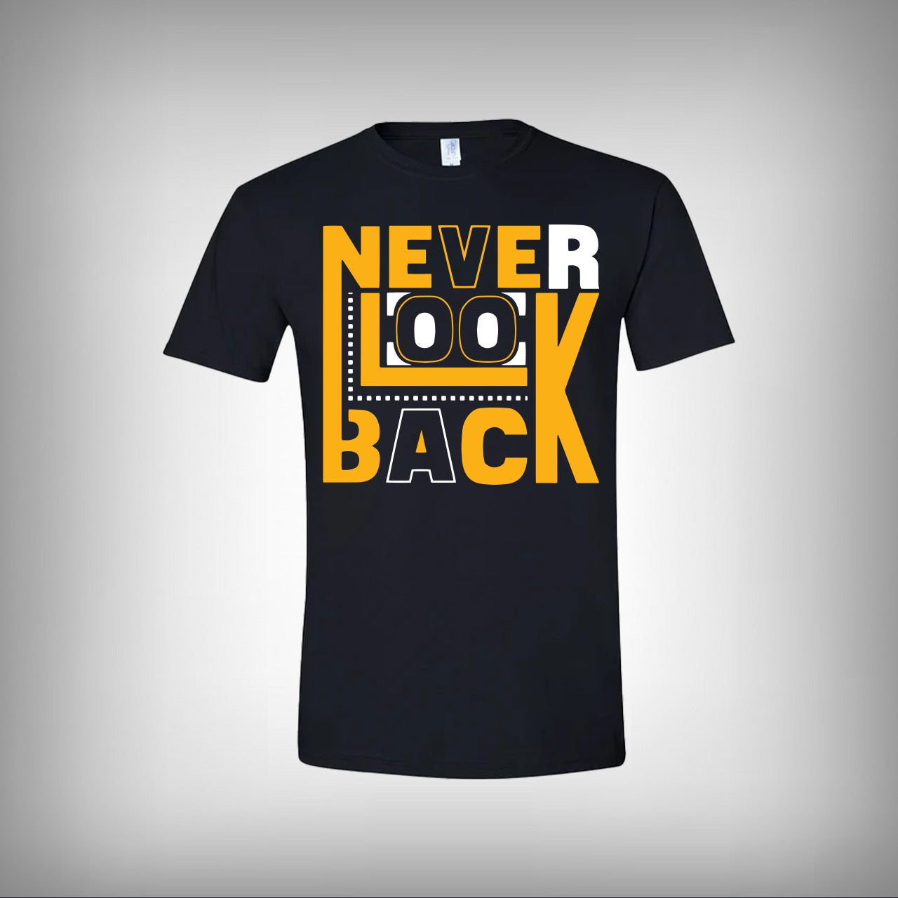 Never Look Back Half Sleeves T-shirt