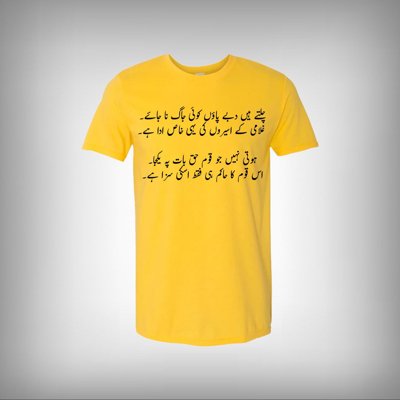Chalte Hain Dabe Paon Poetry Half Sleeves T-shirt